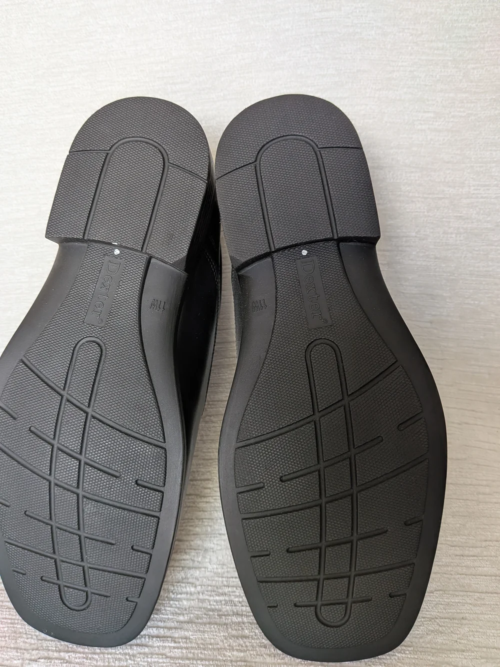 Dexter Comfort Men's Black Leather Memory Foam Lace-Up Shoes Size 11W - Picture 9 of 14